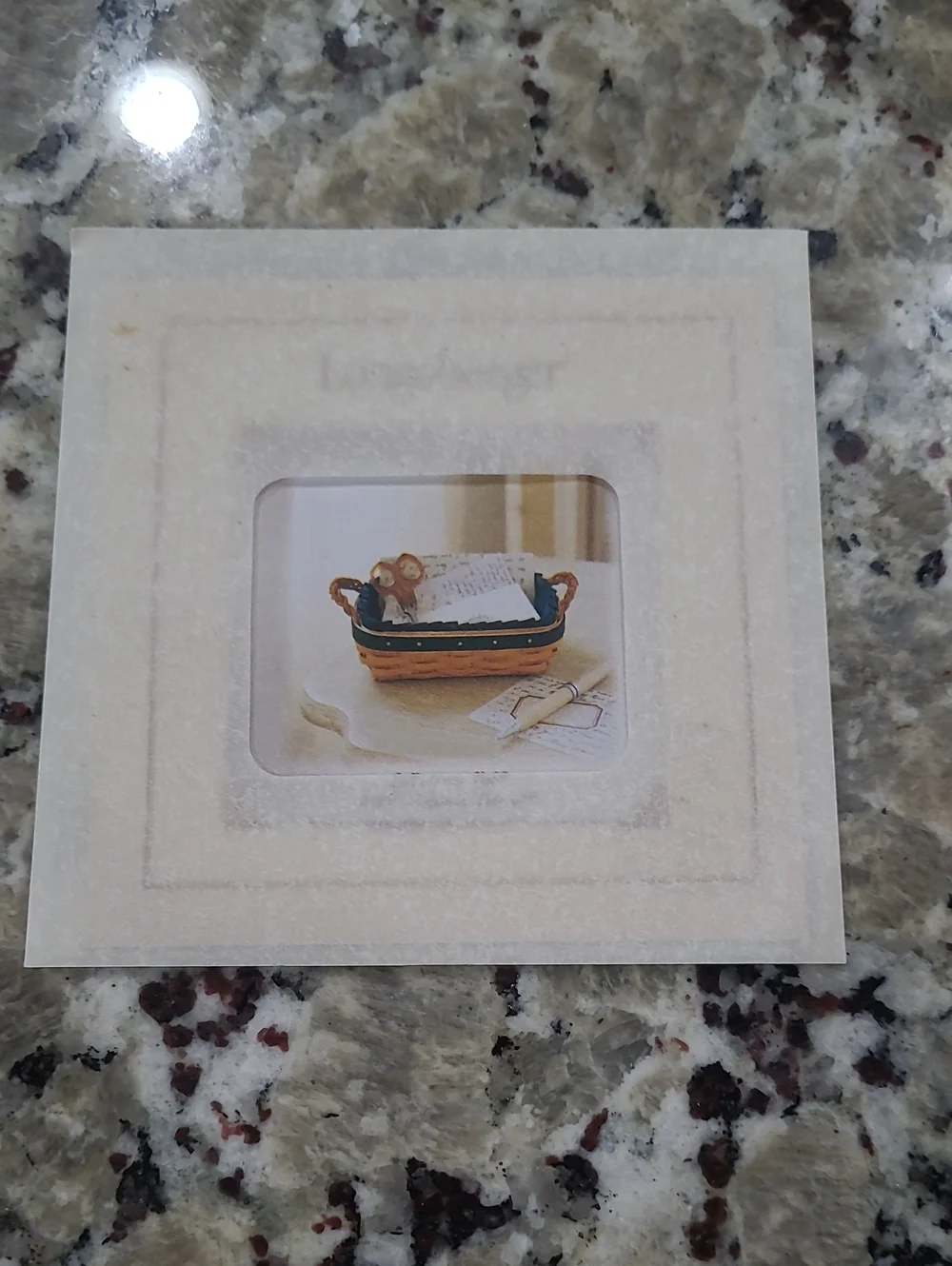 2002 Longaberger Collectors Club Renewal Basket Combo W/box!